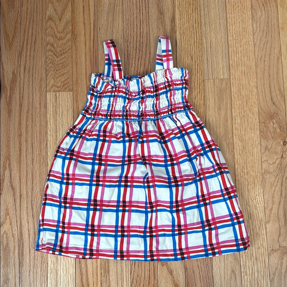 Hanna Andersson 3T Kids Dress - Red, Blue, White